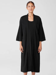Eileen Fisher Sleepwear | Organic Cotton Interlock Sleep Robe Black - Women