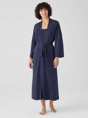 Eileen Fisher Sleepwear | Organic Cotton Interlock Sleep Robe Indigo - Women