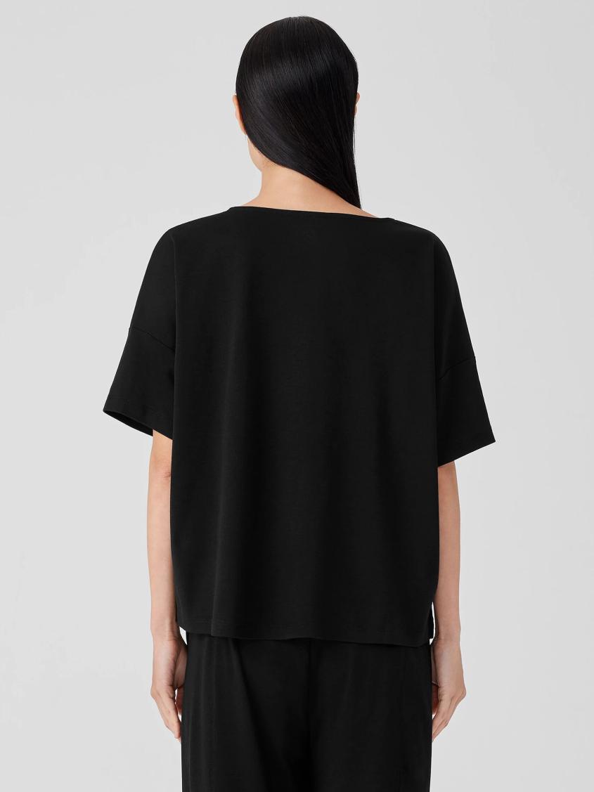 Eileen Fisher Sleepwear | Organic Cotton Interlock Sleep Tee Black - Women