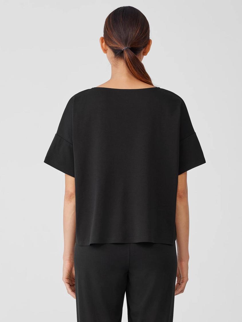 Eileen Fisher Sleepwear | Organic Cotton Interlock Sleep Tee Black - Women
