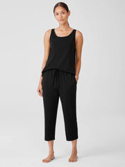 Eileen Fisher Sleepwear | Organic Cotton Interlock Slouchy Sleep Pant Black - Women