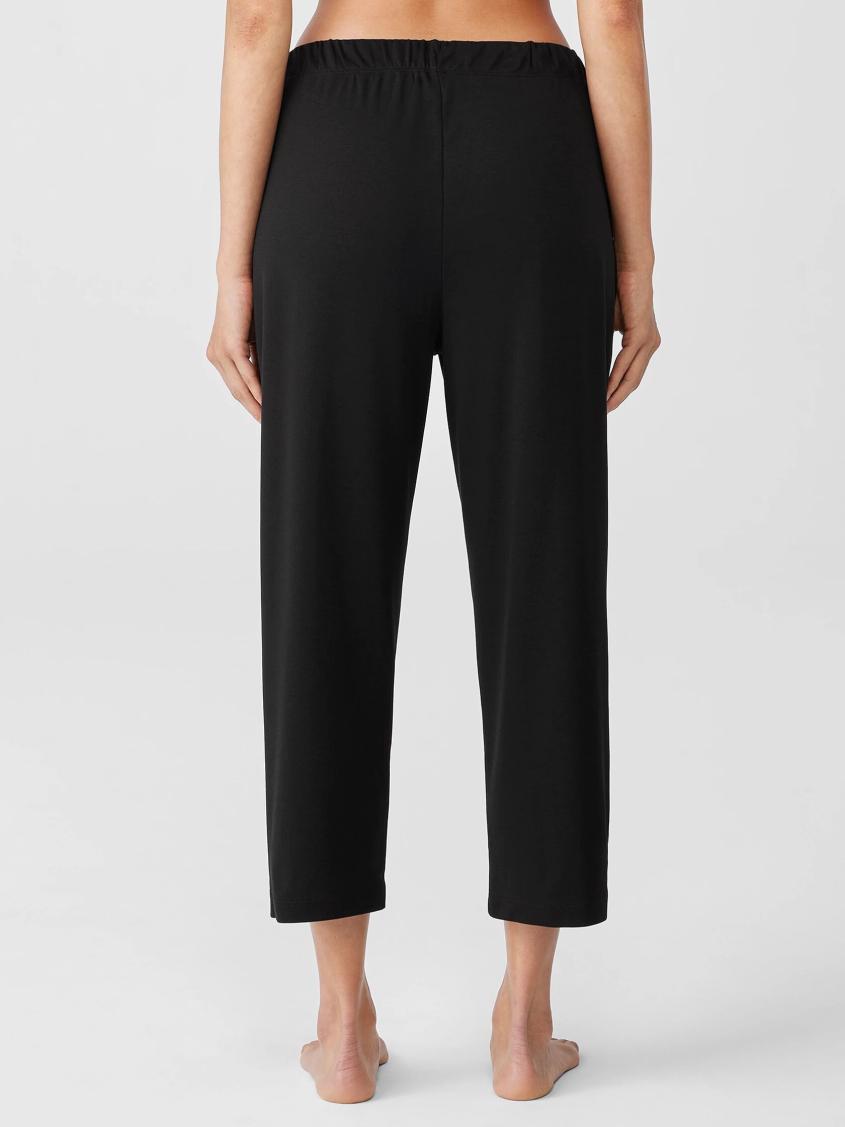 Eileen Fisher Sleepwear | Organic Cotton Interlock Slouchy Sleep Pant Black - Women