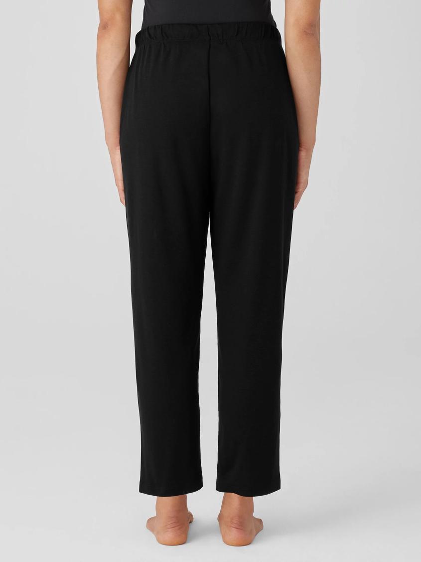 Eileen Fisher Sleepwear | Organic Cotton Interlock Slouchy Sleep Pant Black - Women