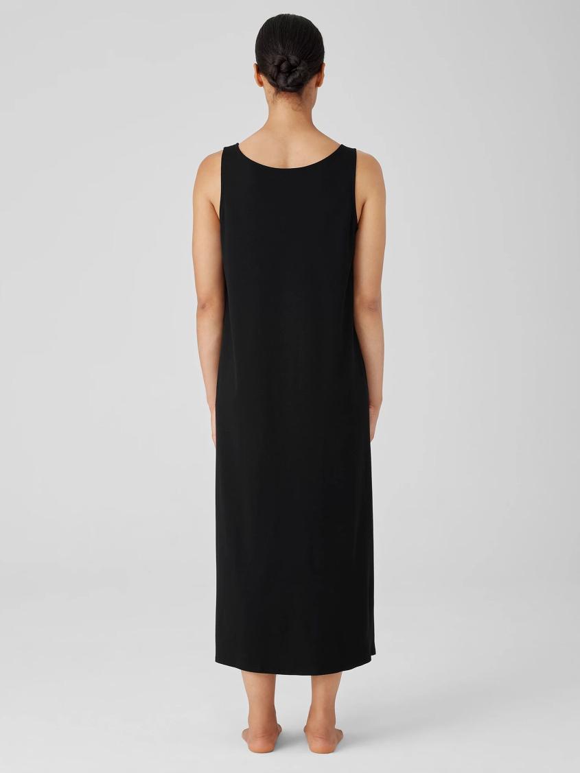 Eileen Fisher Sleepwear | Organic Cotton Interlock Tank Sleep Dress Black - Women
