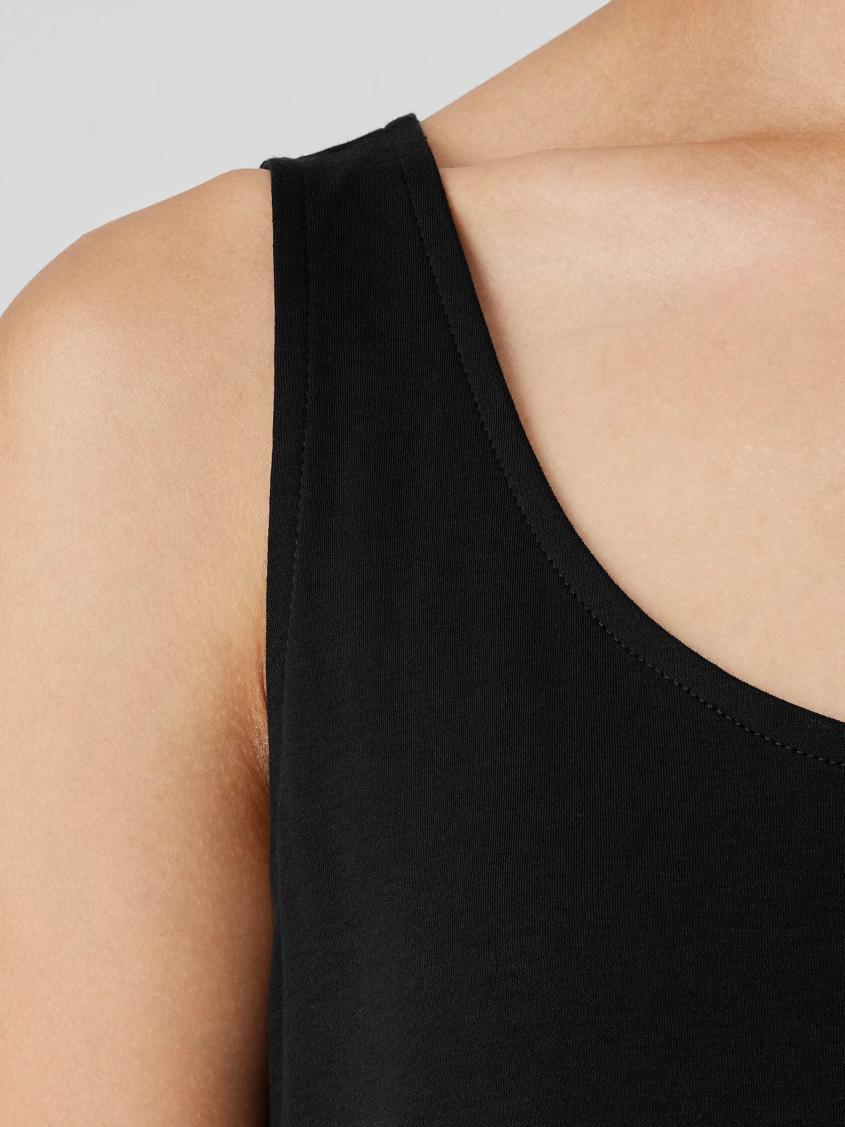 Eileen Fisher Sleepwear | Organic Cotton Interlock Tank Sleep Dress Black - Women