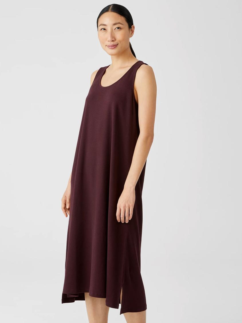Eileen Fisher Sleepwear | Organic Cotton Interlock Tank Sleep Dress Cassis - Women