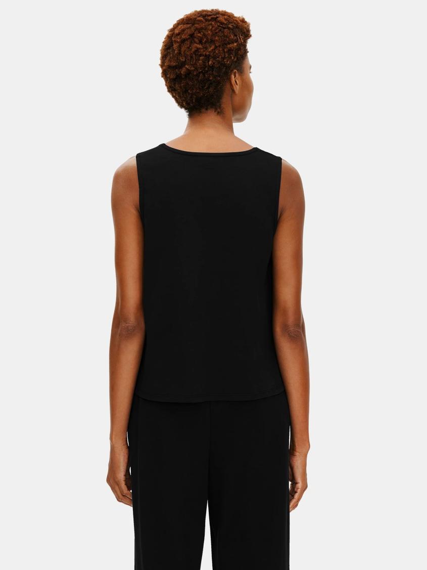 Eileen Fisher Sleepwear | Organic Cotton Interlock U-Neck Sleep Tank Black - Women