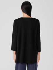 Eileen Fisher Sleepwear | Organic Cotton Interlock U-Neck Sleep Top Black - Women