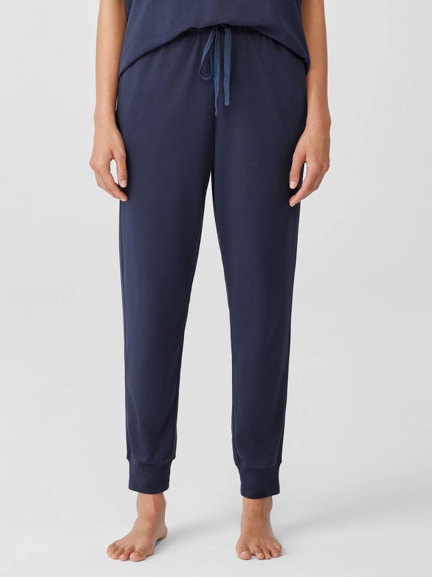 Eileen Fisher Sleepwear | Organic Cotton Interlock Jogger Sleep Pant Indigo - Women