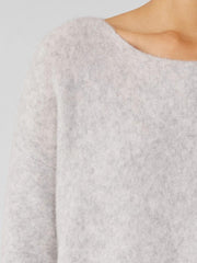 Eileen Fisher Sweaters &amp; Cardigans | Cashmere Silk Bliss Boatneck Top Pearl - Women