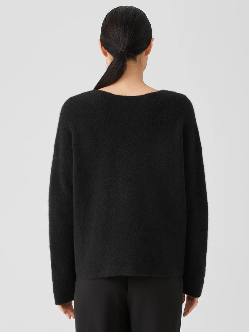 Eileen Fisher Sweaters &amp; Cardigans | Cashmere Silk Bliss Crew Neck Top Black - Women