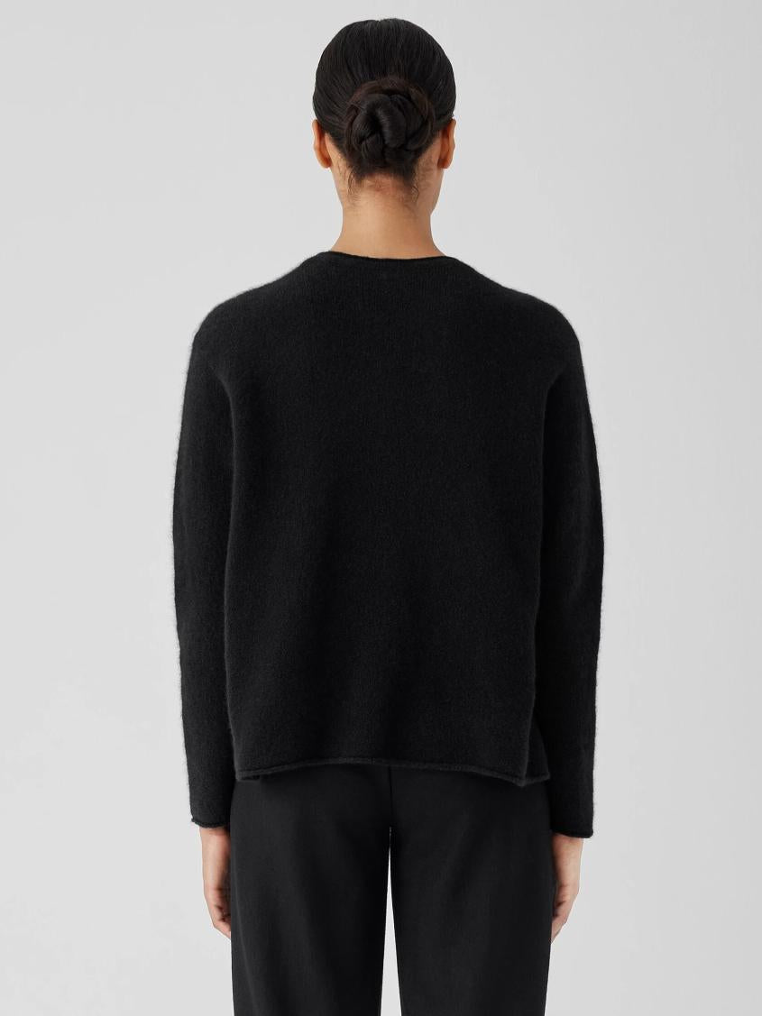 Eileen Fisher Sweaters &amp; Cardigans | Cashmere Silk Bliss Crew Neck Top Black - Women