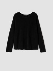 Eileen Fisher Sweaters &amp; Cardigans | Cashmere Silk Bliss Crew Neck Top Black - Women