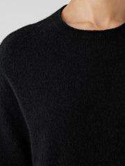 Eileen Fisher Sweaters &amp; Cardigans | Cashmere Silk Bliss Crew Neck Top Black - Women