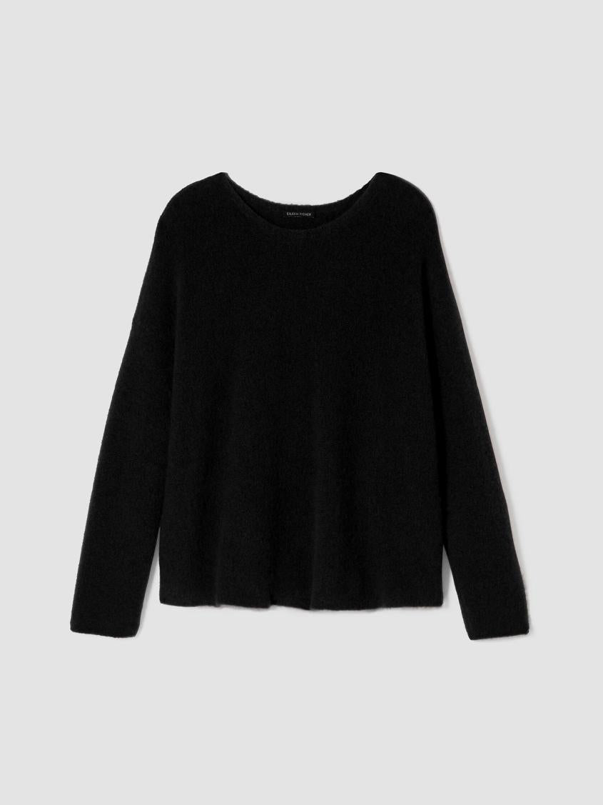 Eileen Fisher Sweaters &amp; Cardigans | Cashmere Silk Bliss Crew Neck Top Black - Women