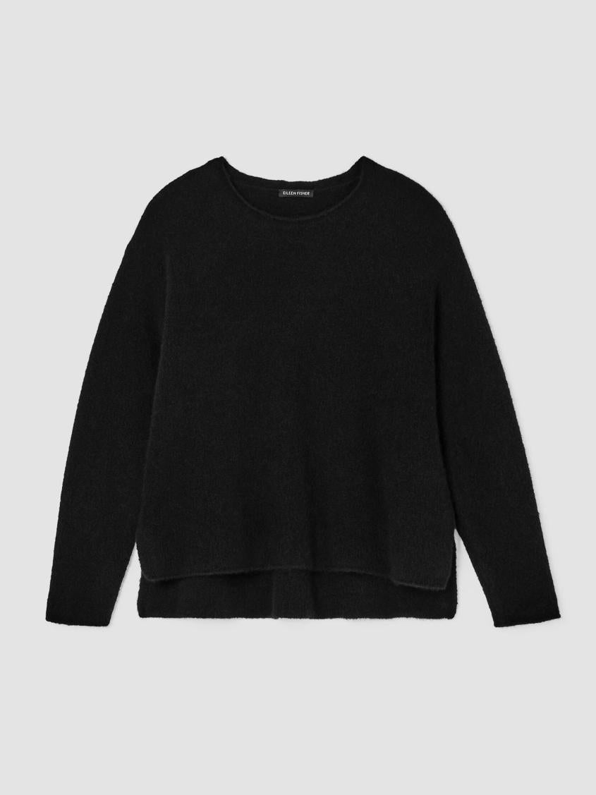 Eileen Fisher Sweaters &amp; Cardigans | Cashmere Silk Bliss Crew Neck Top Black - Women