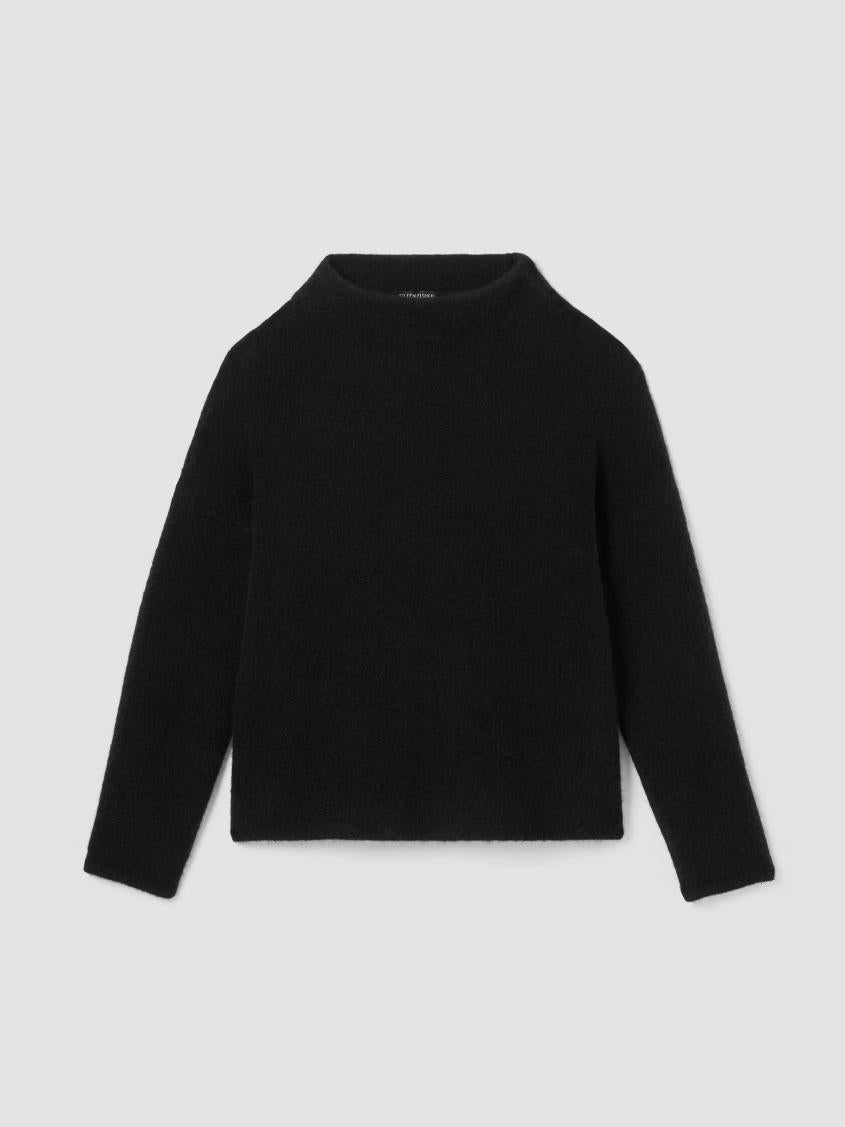 Eileen Fisher Sweaters &amp; Cardigans | Cashmere Silk Bliss Funnel Neck Top Black - Women