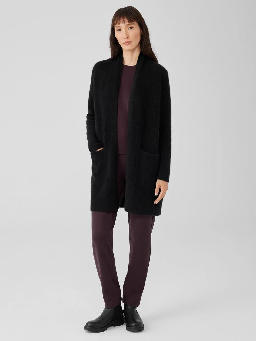 Eileen Fisher Sweaters &amp; Cardigans | Cashmere Silk Bliss Long Cardigan Black - Women