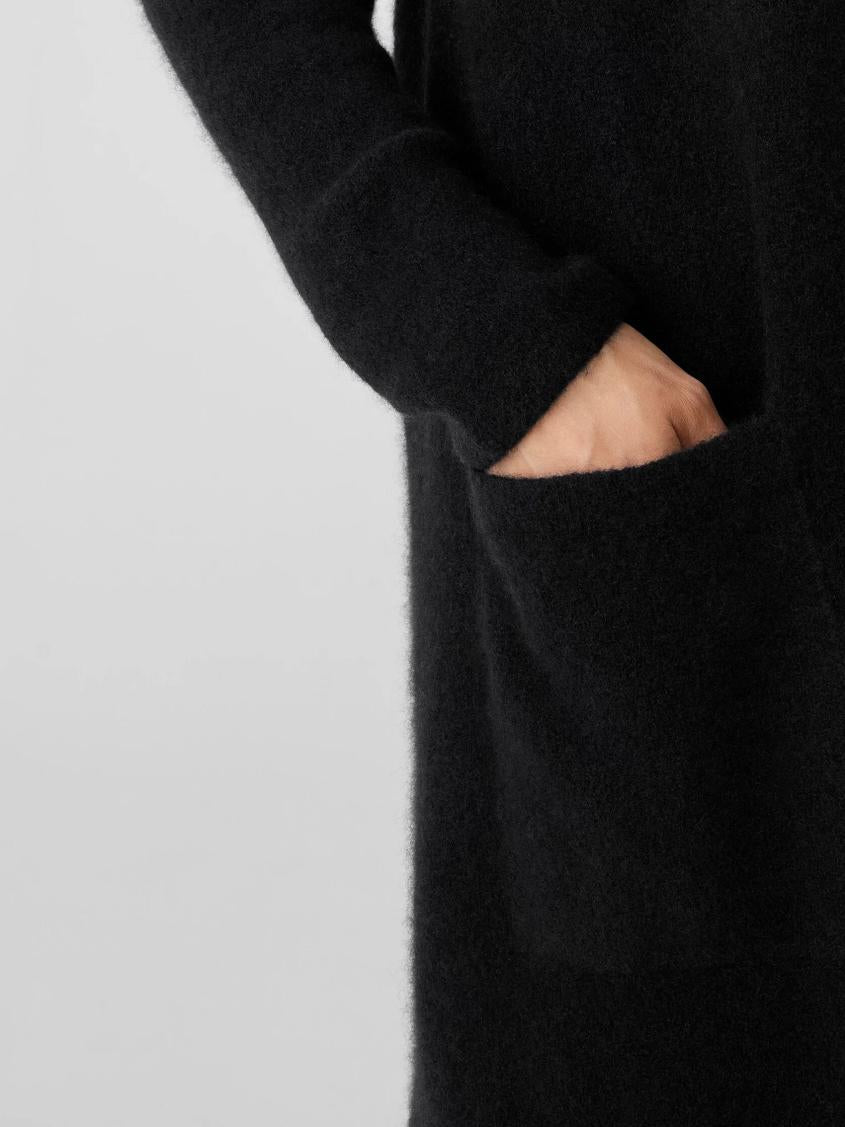 Eileen Fisher Sweaters &amp; Cardigans | Cashmere Silk Bliss Long Cardigan Black - Women