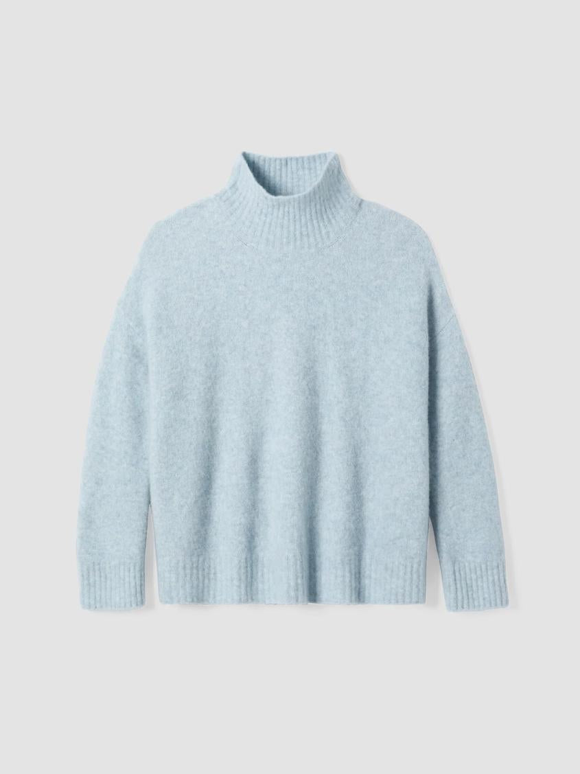 Eileen Fisher Sweaters &amp; Cardigans | Cashmere Silk Bliss Turtleneck Box-Top Frost - Women