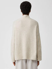 Eileen Fisher Sweaters &amp; Cardigans | Cashmere Silk Bliss Turtleneck Box-Top Maple Oat - Women
