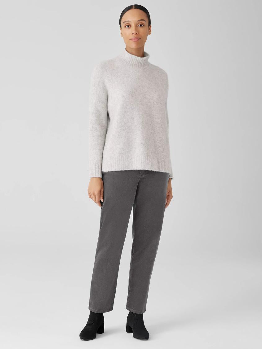 Eileen Fisher Sweaters &amp; Cardigans | Cashmere Silk Bliss Turtleneck Box-Top Pearl - Women