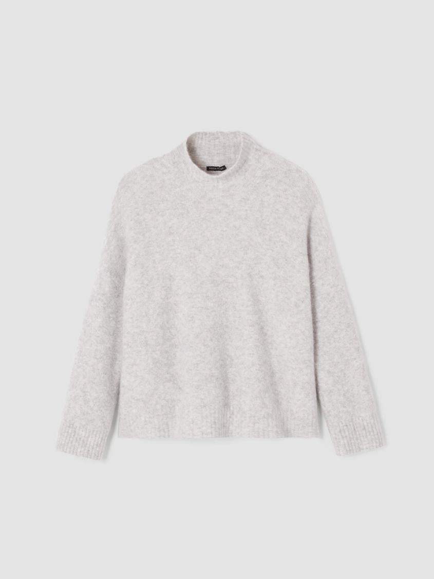 Eileen Fisher Sweaters &amp; Cardigans | Cashmere Silk Bliss Turtleneck Box-Top Pearl - Women