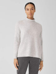 Eileen Fisher Sweaters &amp; Cardigans | Cashmere Silk Bliss Turtleneck Box-Top Pearl - Women