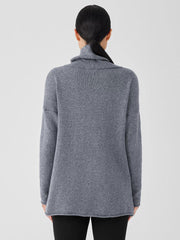 Eileen Fisher Sweaters &amp; Cardigans | Cotton And Recycled Cashmere Turtleneck Long Top Ash - Women