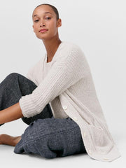 Eileen Fisher Sweaters &amp; Cardigans | Cotton Fluff Cardigan Bone - Women