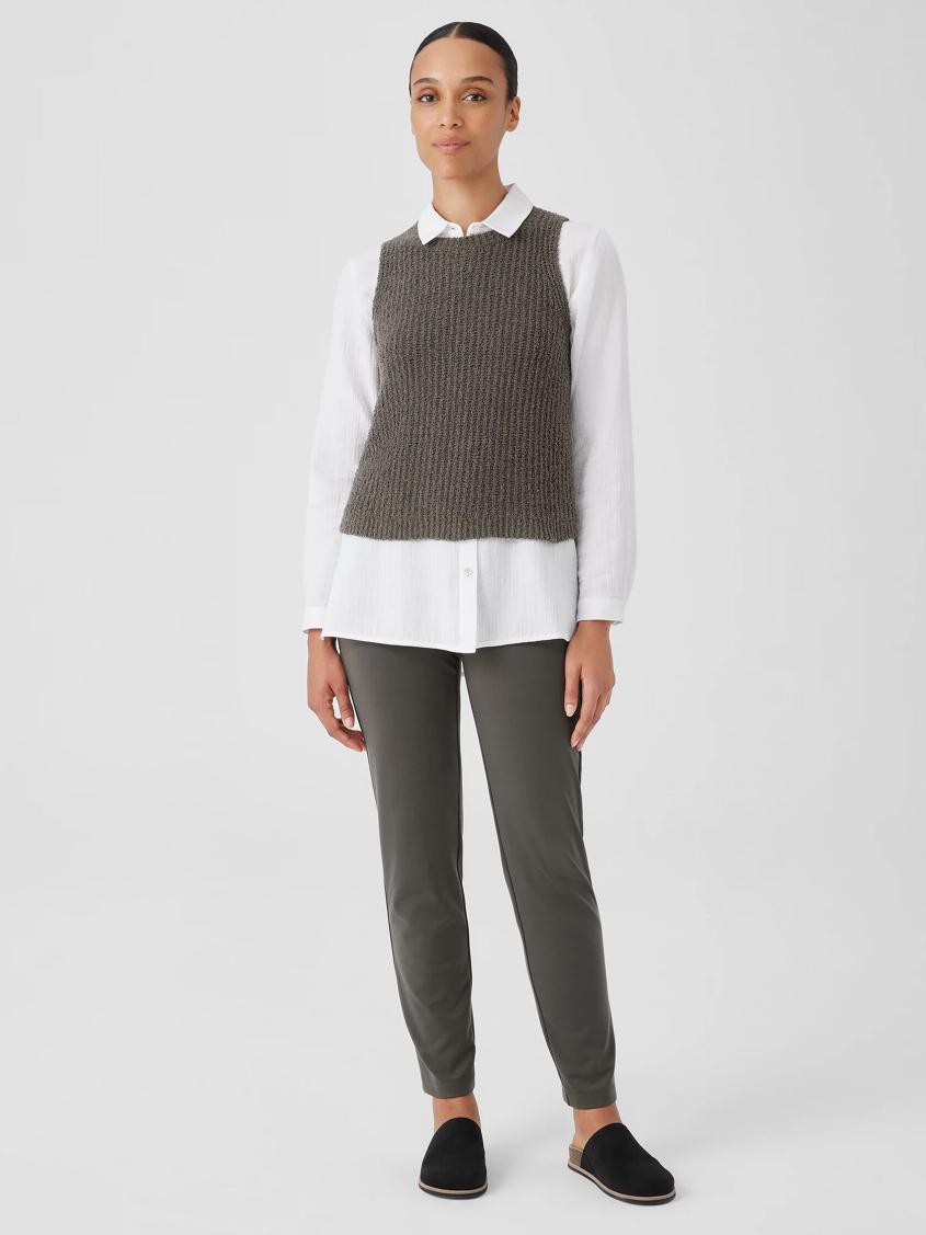 Eileen Fisher Sweaters &amp; Cardigans | Cotton Fluff Crew Neck Top Grove - Women