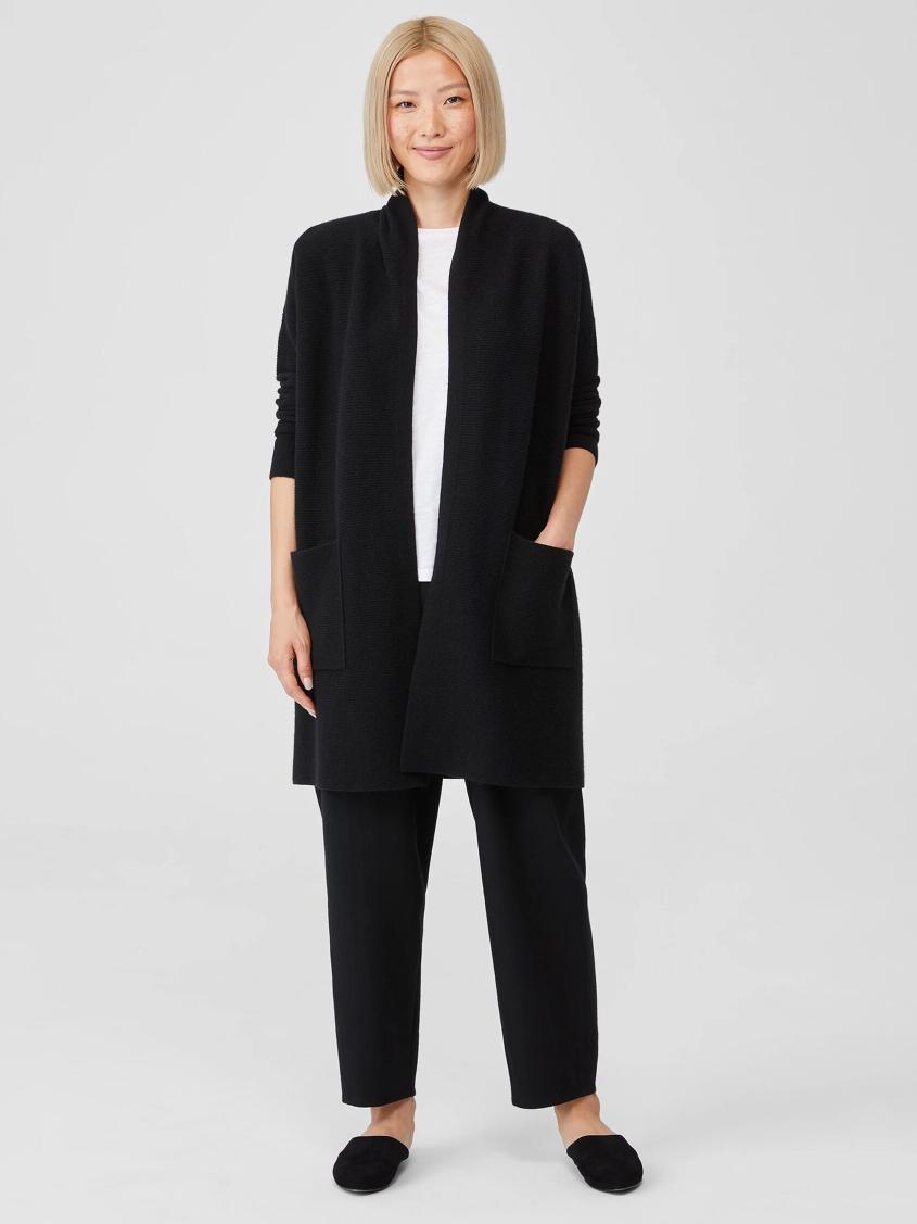 Eileen Fisher Sweaters &amp; Cardigans | Italian Cashmere Links Cardigan Black - Women