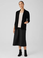 Eileen Fisher Sweaters &amp; Cardigans | Italian Cashmere Notch Collar Cardigan Black - Women
