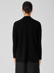 Eileen Fisher Sweaters &amp; Cardigans | Italian Cashmere Notch Collar Cardigan Black - Women