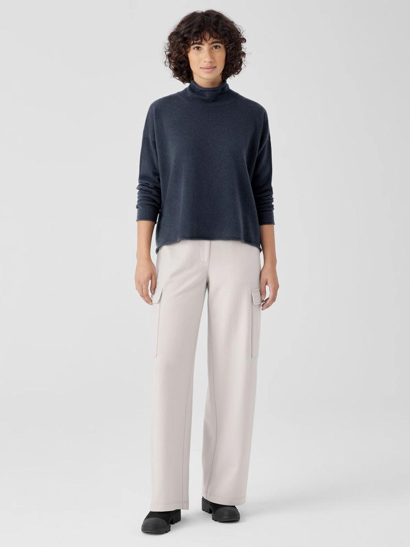 Eileen Fisher Sweaters &amp; Cardigans | Italian Cashmere Turtleneck Top Ocean - Women