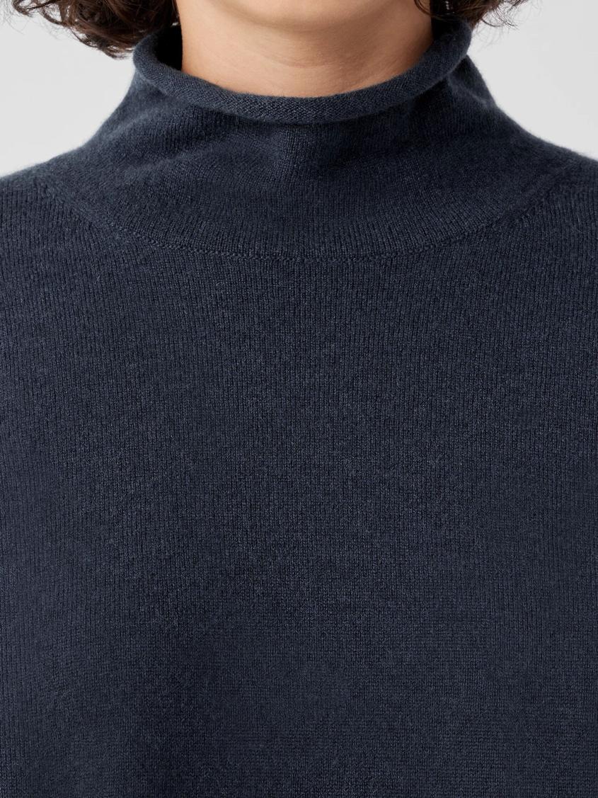 Eileen Fisher Sweaters &amp; Cardigans | Italian Cashmere Turtleneck Top Ocean - Women
