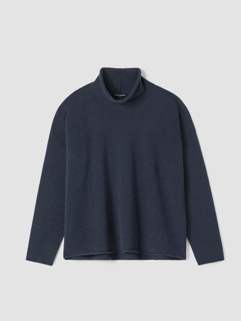 Eileen Fisher Sweaters &amp; Cardigans | Italian Cashmere Turtleneck Top Ocean - Women