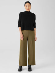 Eileen Fisher Sweaters &amp; Cardigans | Merino Cropped Turtleneck Top In Regenerative Wool Black - Women