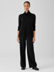 Eileen Fisher Sweaters &amp; Cardigans | Merino Jersey Turtleneck In Regenerative Wool Black - Women