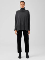 Eileen Fisher Sweaters &amp; Cardigans | Merino Jersey Turtleneck In Regenerative Wool Charcoal - Women