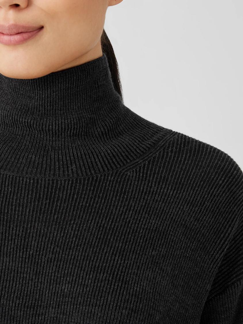 Eileen Fisher Sweaters &amp; Cardigans | Merino Turtleneck Top Charcoal - Women