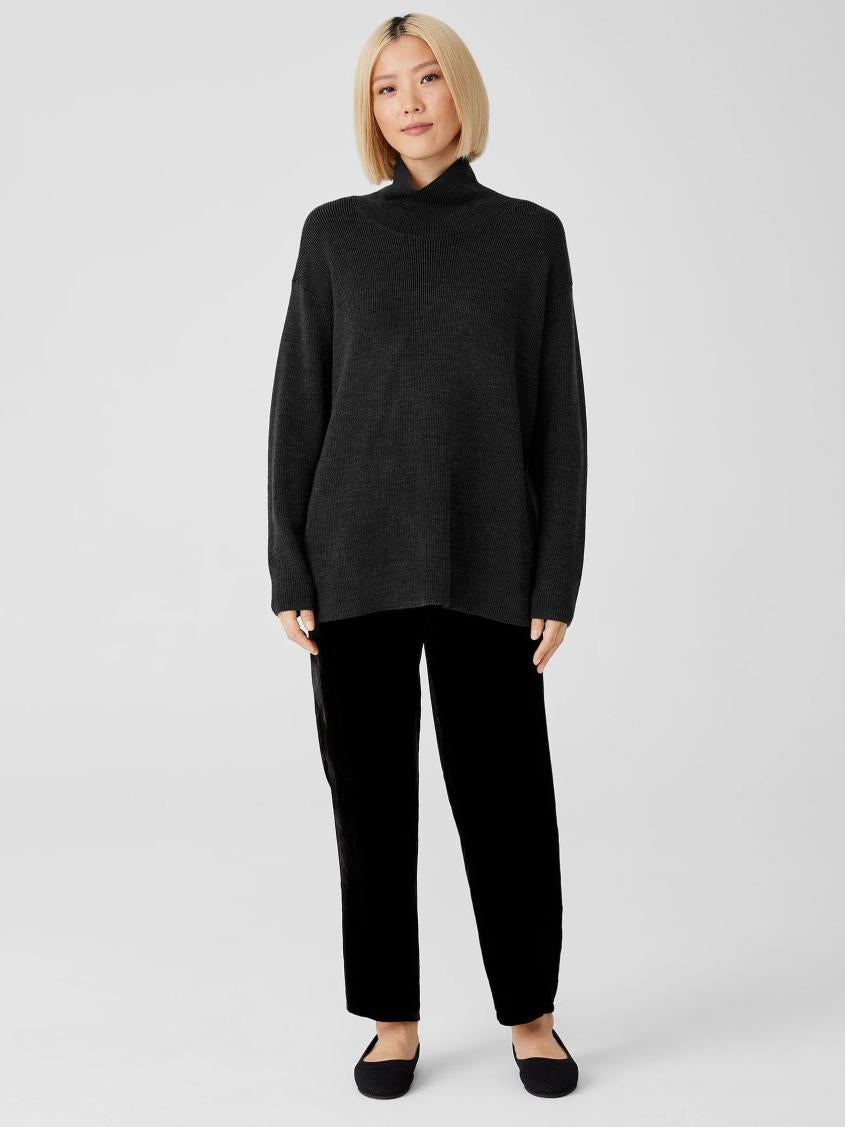Eileen Fisher Sweaters &amp; Cardigans | Merino Turtleneck Top Charcoal - Women