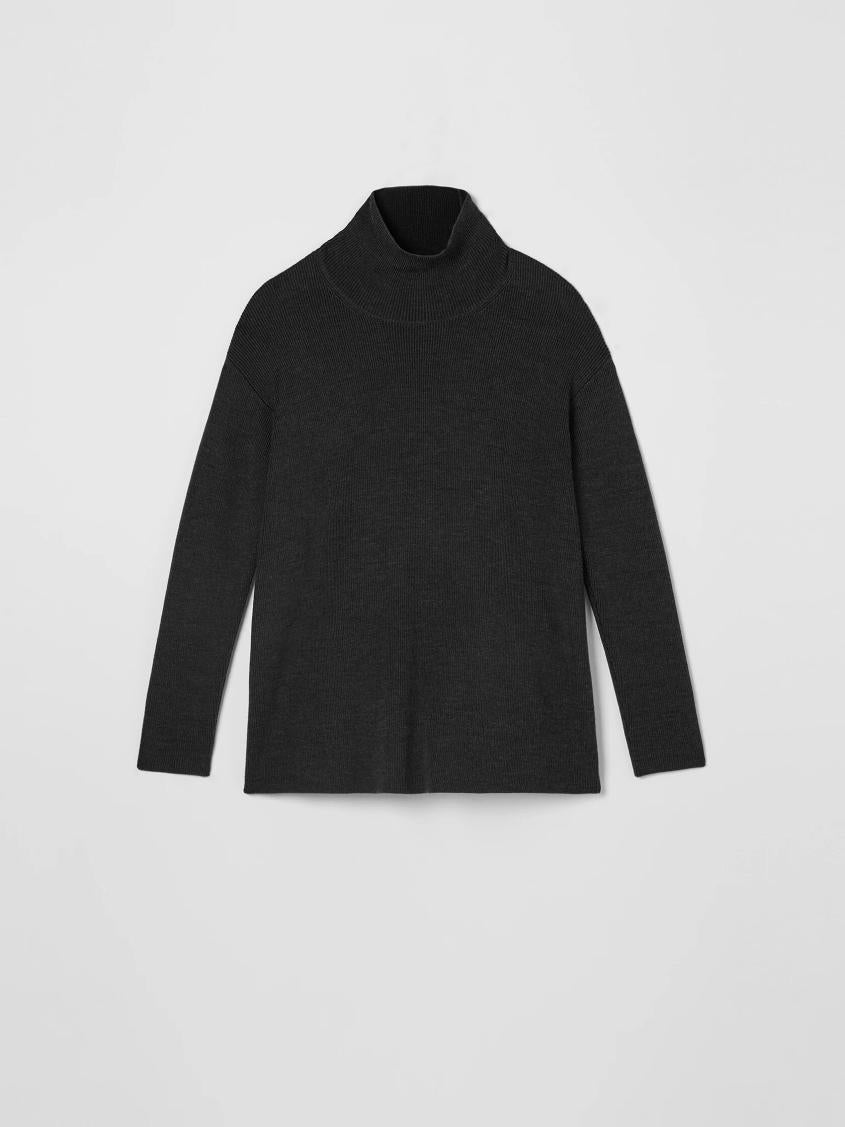 Eileen Fisher Sweaters &amp; Cardigans | Merino Turtleneck Top Charcoal - Women