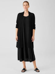 Eileen Fisher Sweaters &amp; Cardigans | Organic Cotton Silk Cord Long Cardigan Black - Women