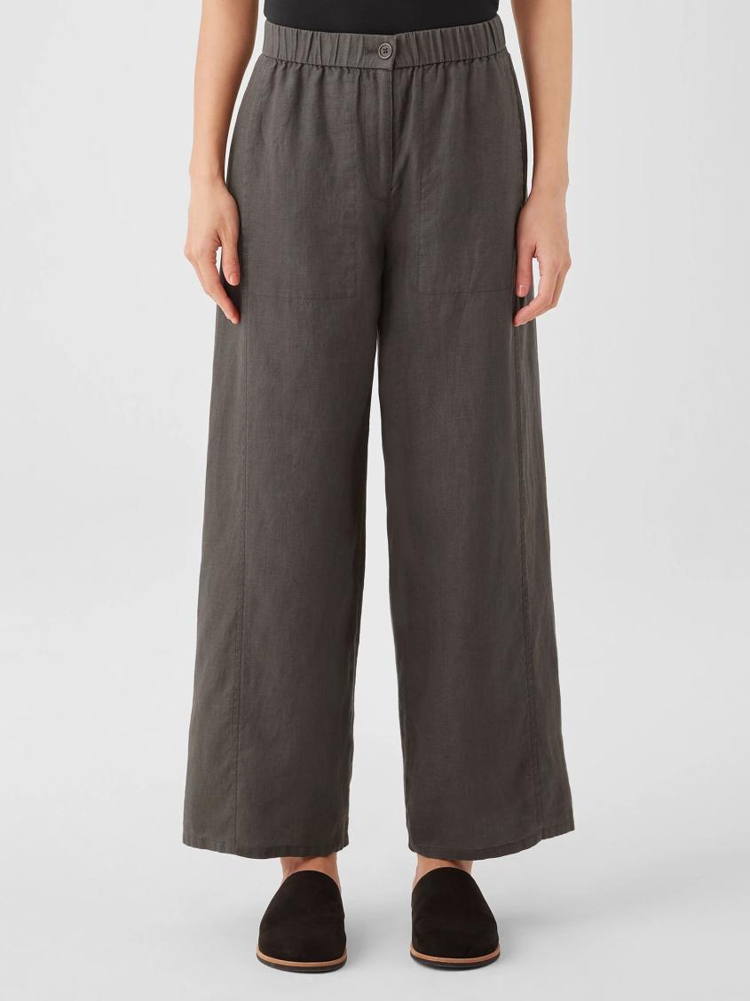 Eileen Fisher Sweaters &amp; Cardigans | Organic Linen Wide Trouser Pant Grove - Women