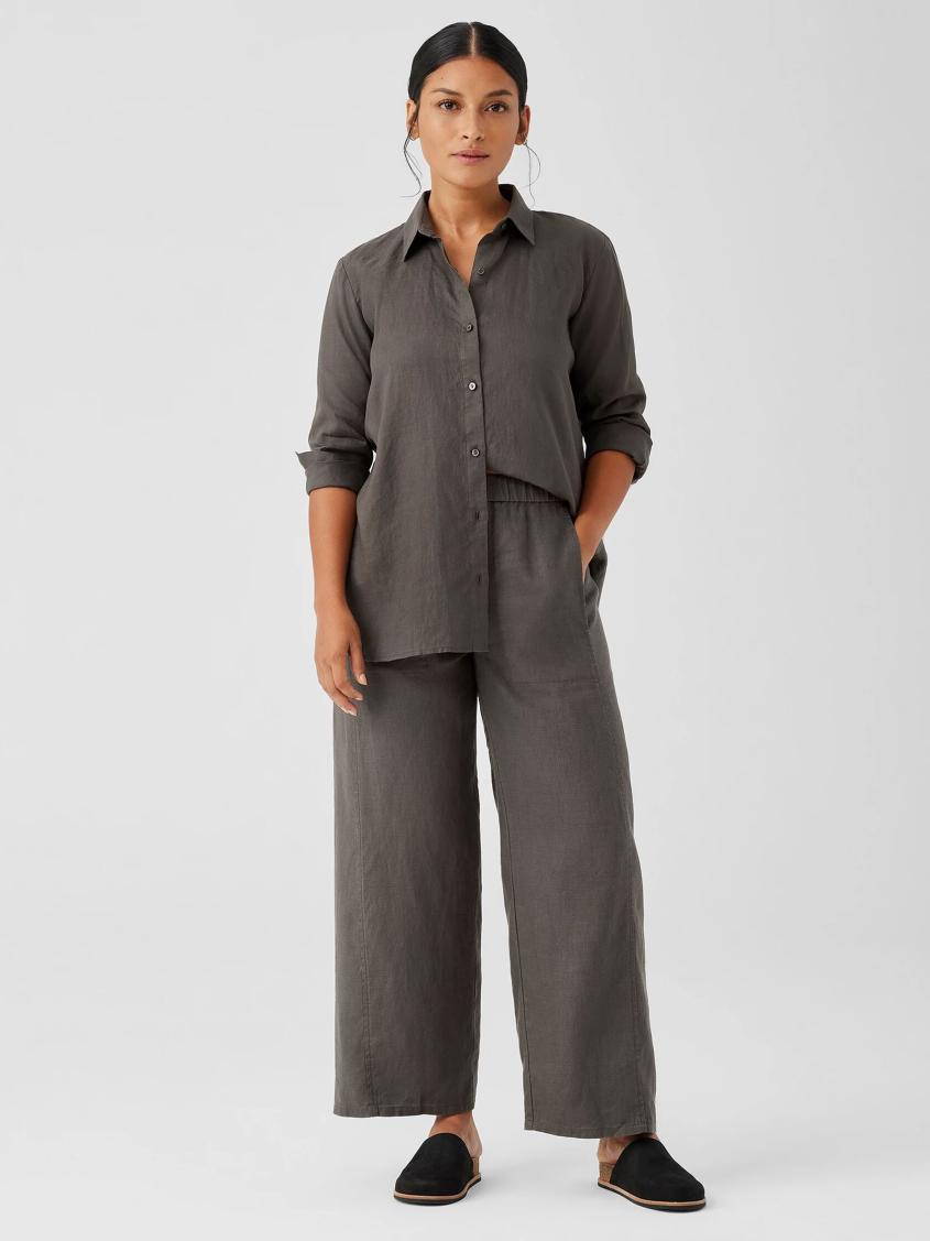 Eileen Fisher Sweaters &amp; Cardigans | Organic Linen Wide Trouser Pant Grove - Women