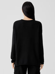 Eileen Fisher Sweaters &amp; Cardigans | Peruvian Cotton Blend Crew Neck Top Black - Women