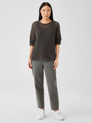 Eileen Fisher Sweaters &amp; Cardigans | Peruvian Organic Cotton Boucle Crew Neck Top Black - Women