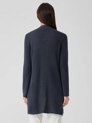 Eileen Fisher Sweaters &amp; Cardigans | Peruvian Organic Cotton Crepe Cardigan Ocean - Women