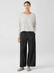Eileen Fisher Sweaters &amp; Cardigans | Peruvian Organic Cotton Crepe Crew Neck Top Bone - Women